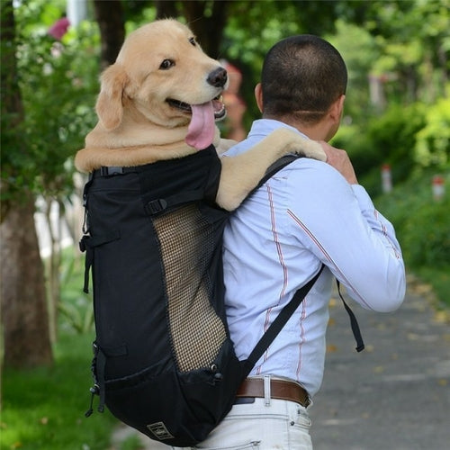 1pc Dog Carrier Pet Shoulder Traveler Backpack Dog Outcrop Bags