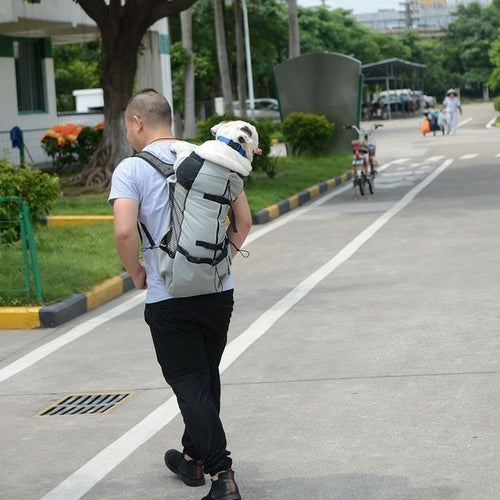 1pc Dog Carrier Pet Shoulder Traveler Backpack Dog Outcrop Bags