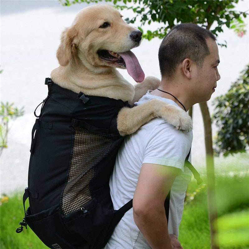 1pc Dog Carrier Pet Shoulder Traveler Backpack Dog Outcrop Bags