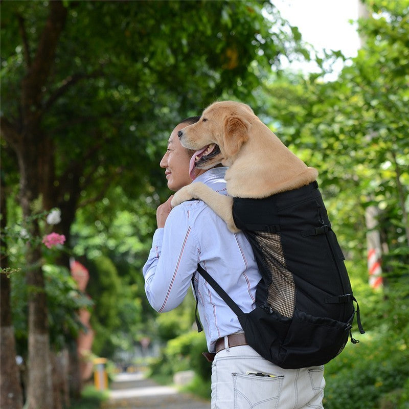 1pc Dog Carrier Pet Shoulder Traveler Backpack Dog Outcrop Bags