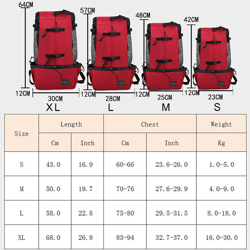 1pc Dog Carrier Pet Shoulder Traveler Backpack Dog Outcrop Bags