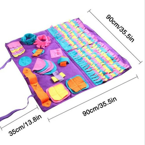 Pet Sniffing Mat Washable Dog Cat Smell Training Pad Consume Energy
