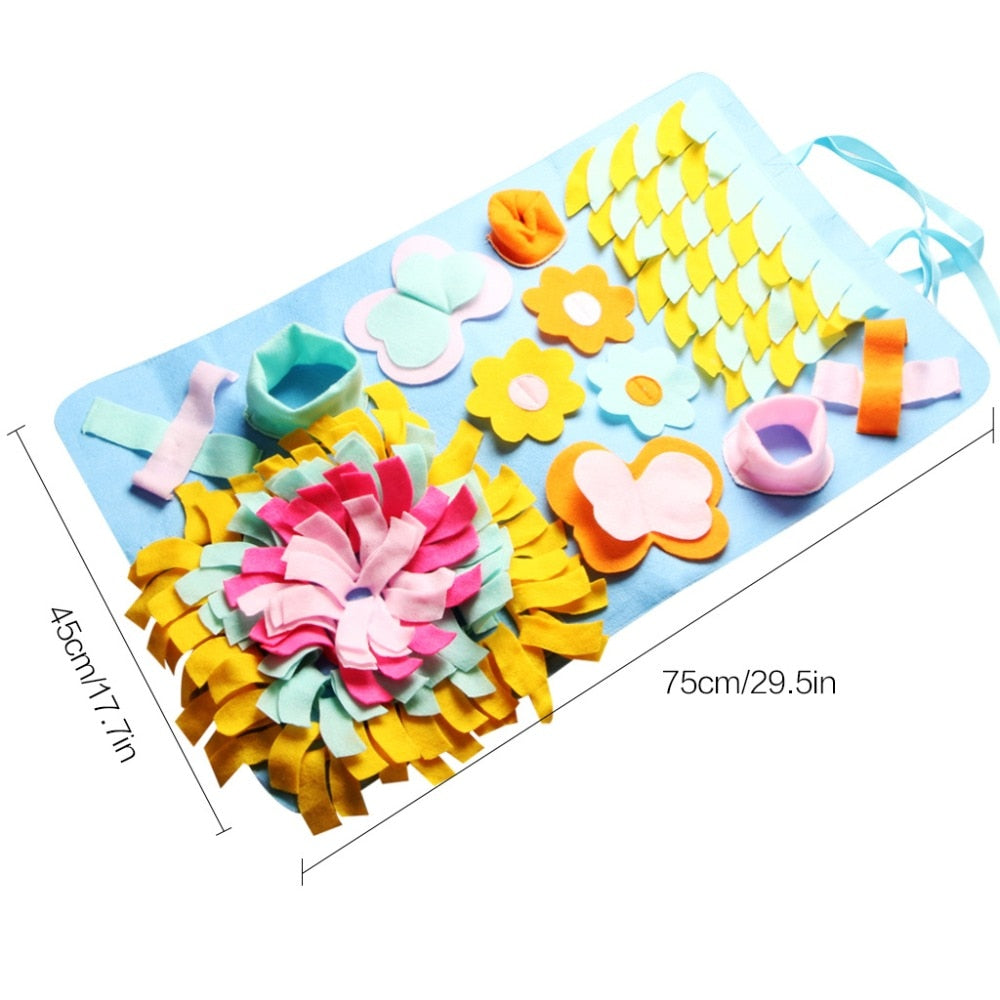 Pet Sniffing Mat Washable Dog Cat Smell Training Pad Consume Energy