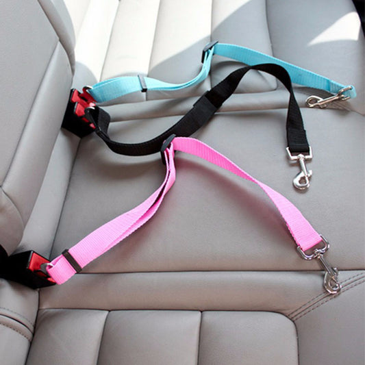 Adjustable Pet Cat Dog Car Seat Belt Pet Seat Vehicle Dog Harness Lead