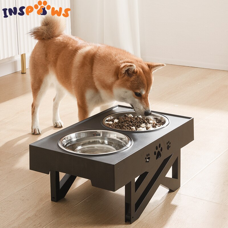 Elevated Adjustable Dog Bowl Stainless Steel Large Food Water Bowls