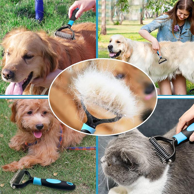 Dog Comb Hair Remover - double sided head