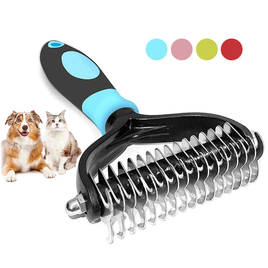 Dog Comb Hair Remover - double sided head