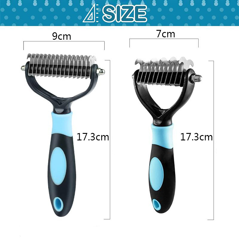 Dog Comb Hair Remover - double sided head