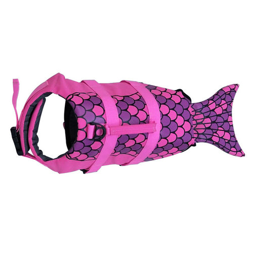 Pet Life Vest Shark Mermaid Swimsuit Dog Swimmming Suit Solid 2020