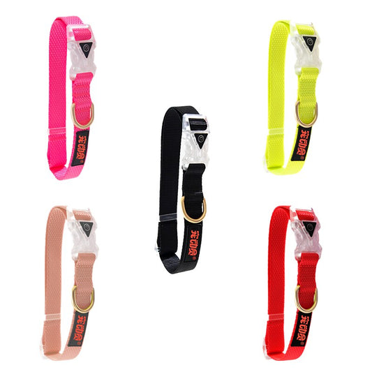 Popular Led Light Dog Collar Nylon Durable Battery Pet Collars